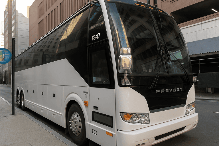 a Baltimore Minibus Company coach bus