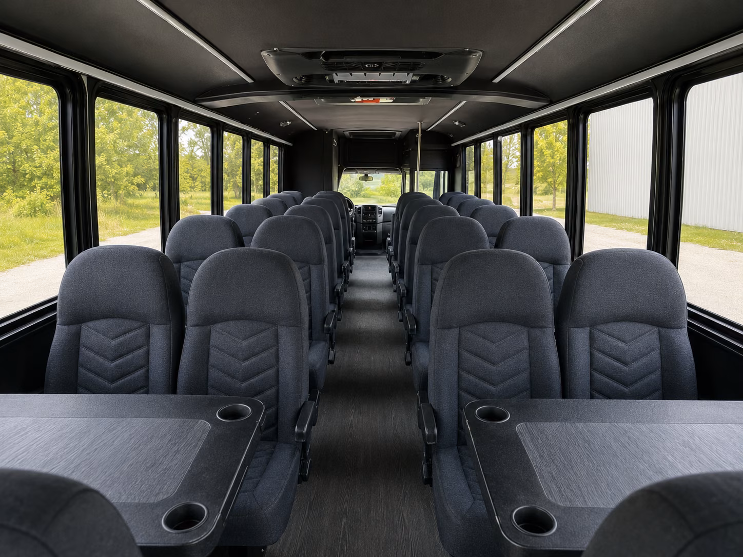 baltimore 18 passenger minibus interior