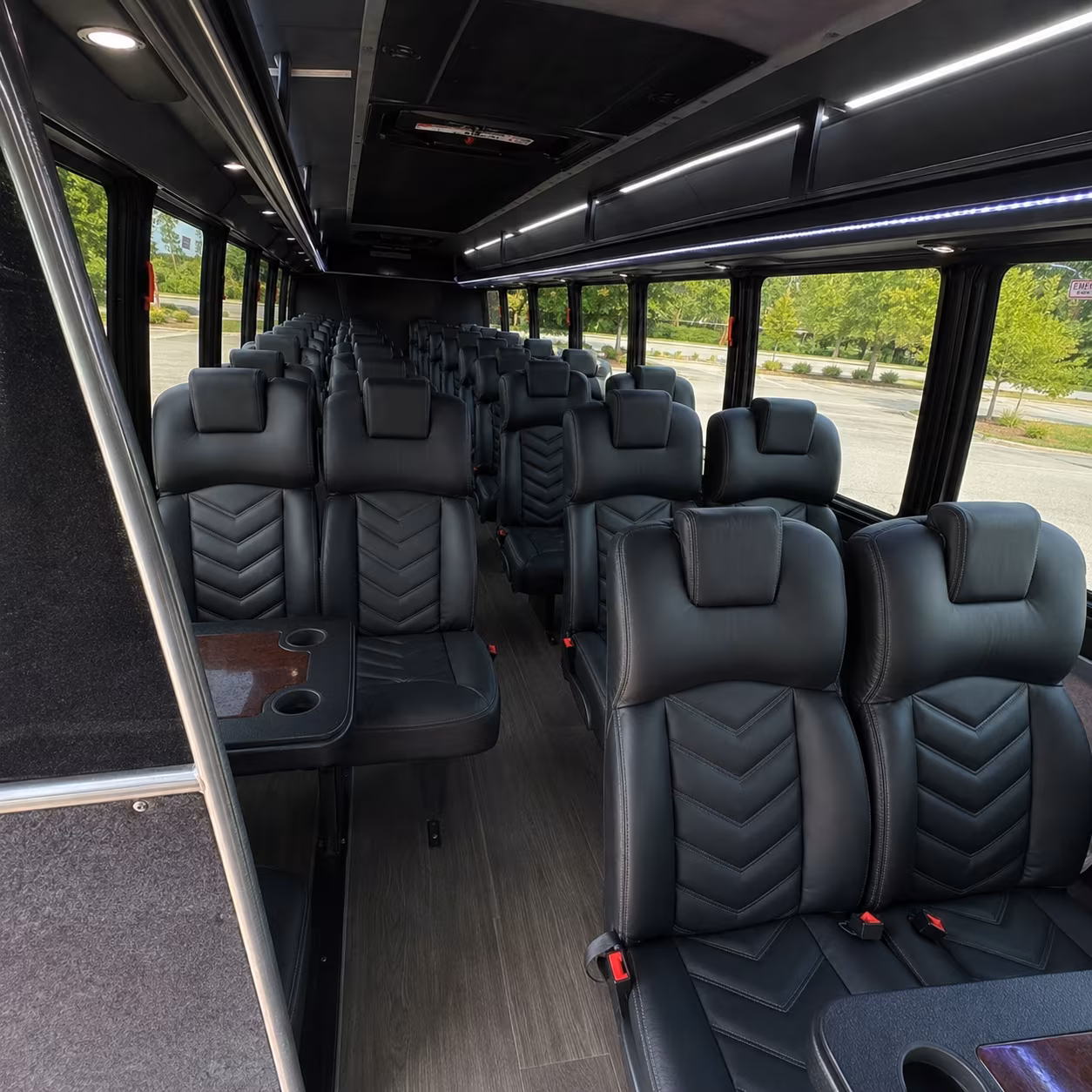 baltimore 25 passenger minibus interior