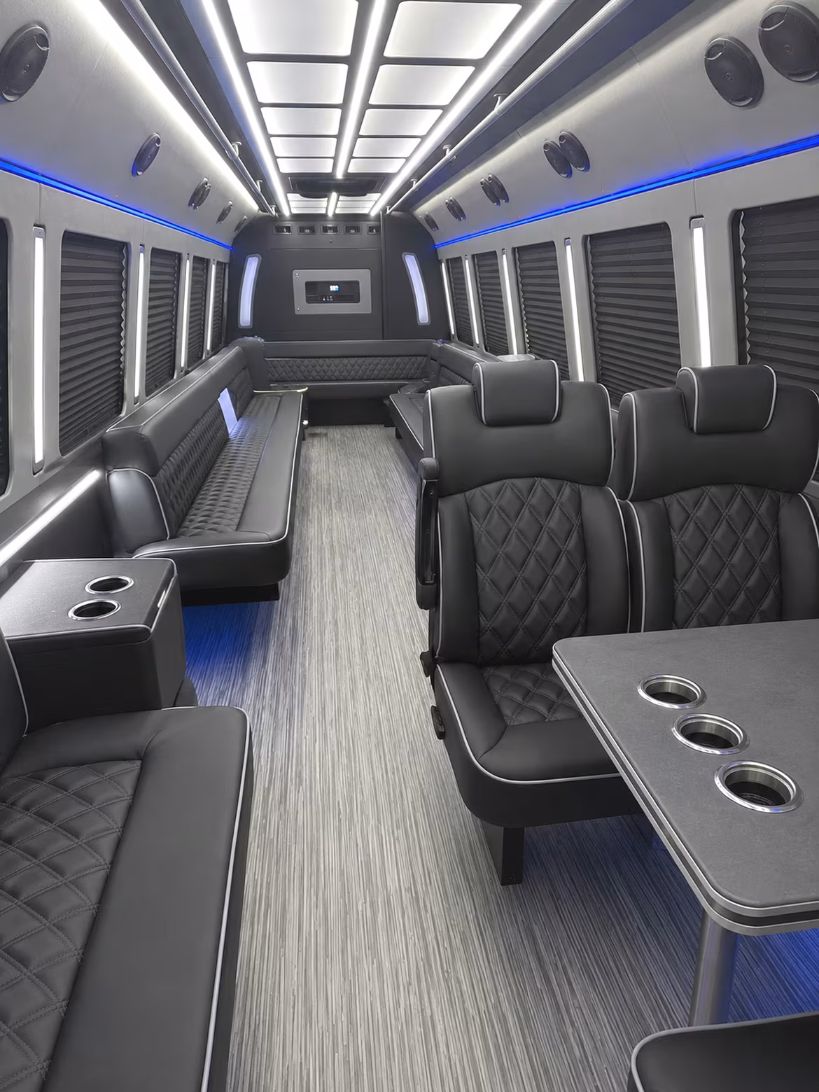 baltimore 25 passenger party bus inside