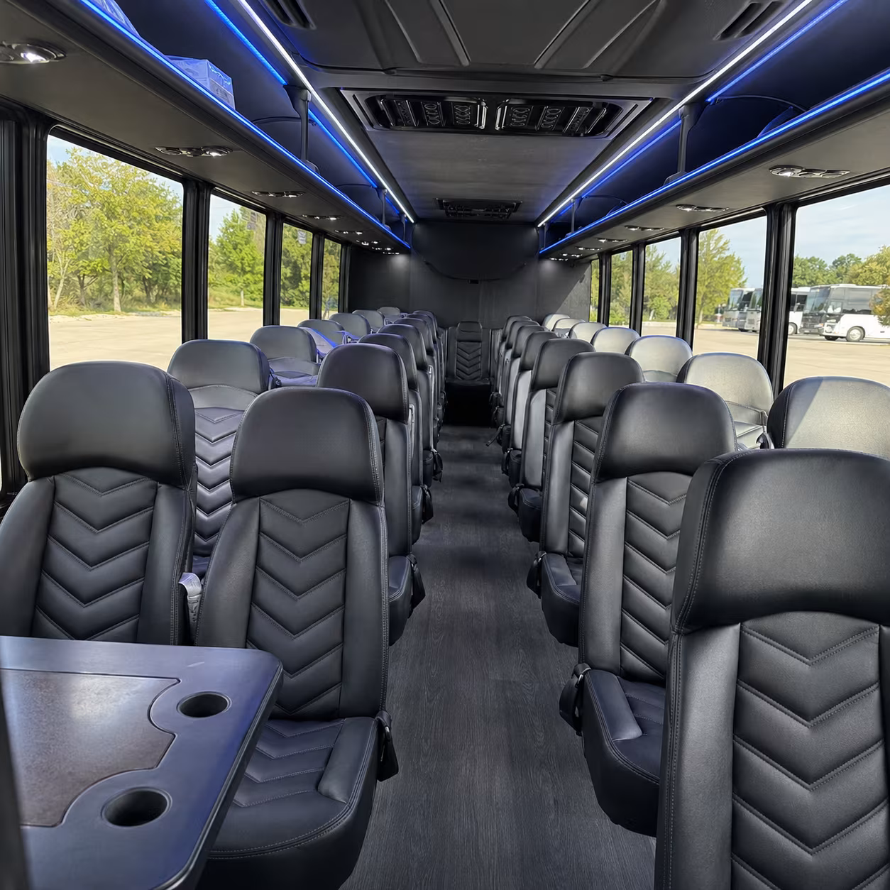 baltimore 28 passenger minibus interior