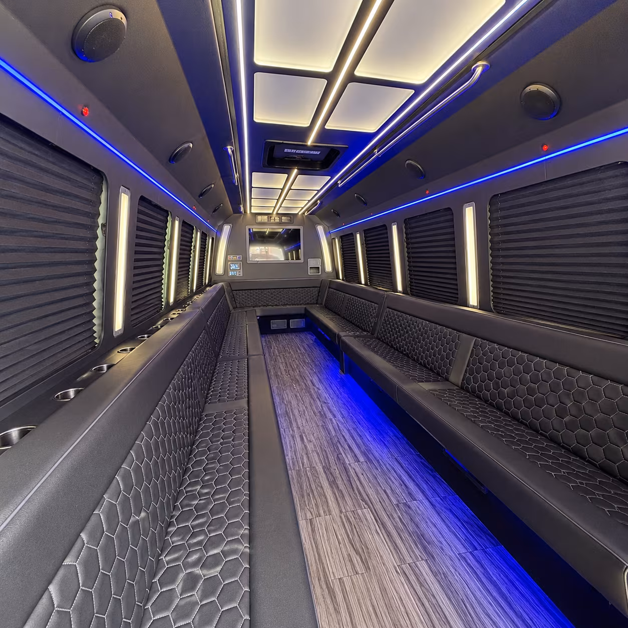 baltimore 30 passenger party bus interior