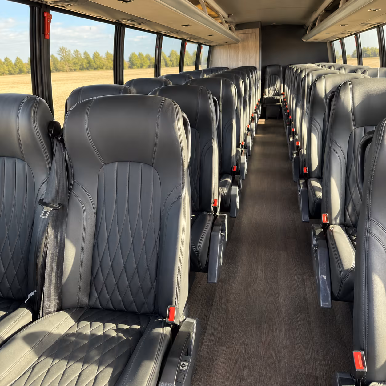 baltimore 35 passenger minibus interior