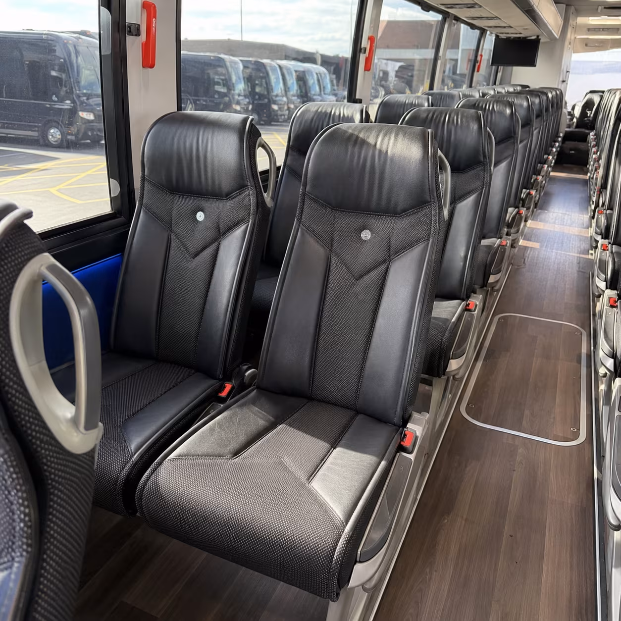 baltimore 40 passenger charter bus interior