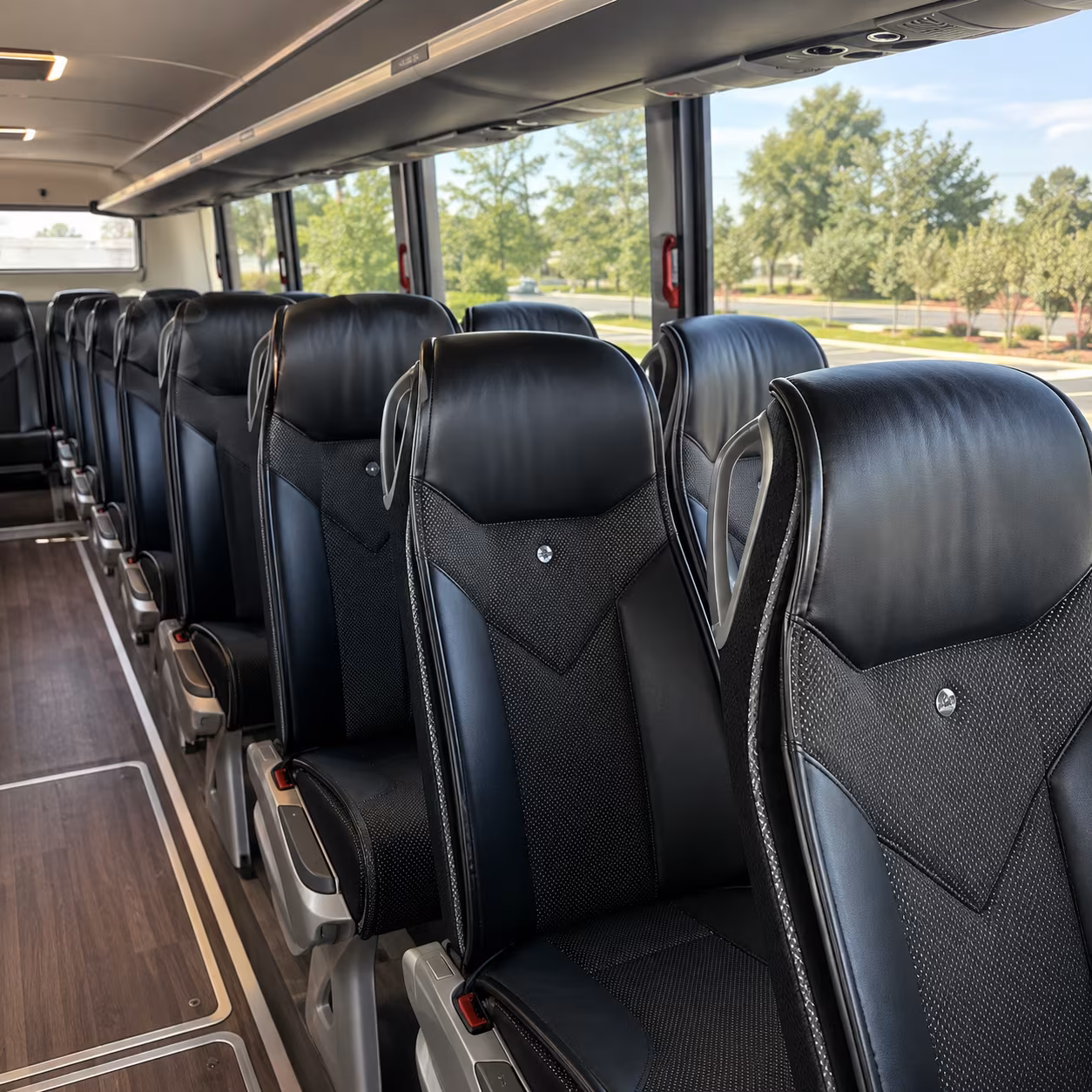 baltimore 45 passenger charter bus interior