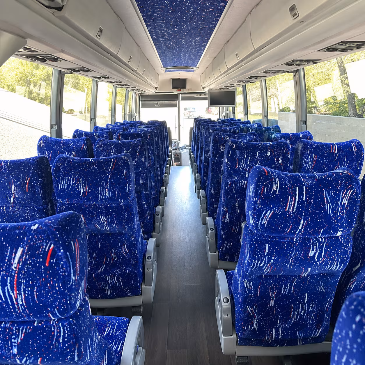 baltimore 50 passenger charter bus interior
