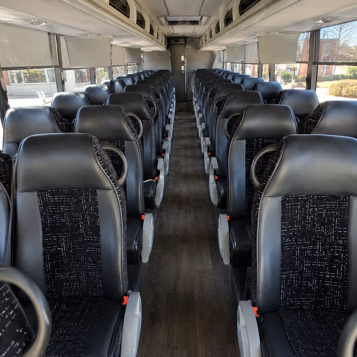 baltimore 54 passenger charter bus inside