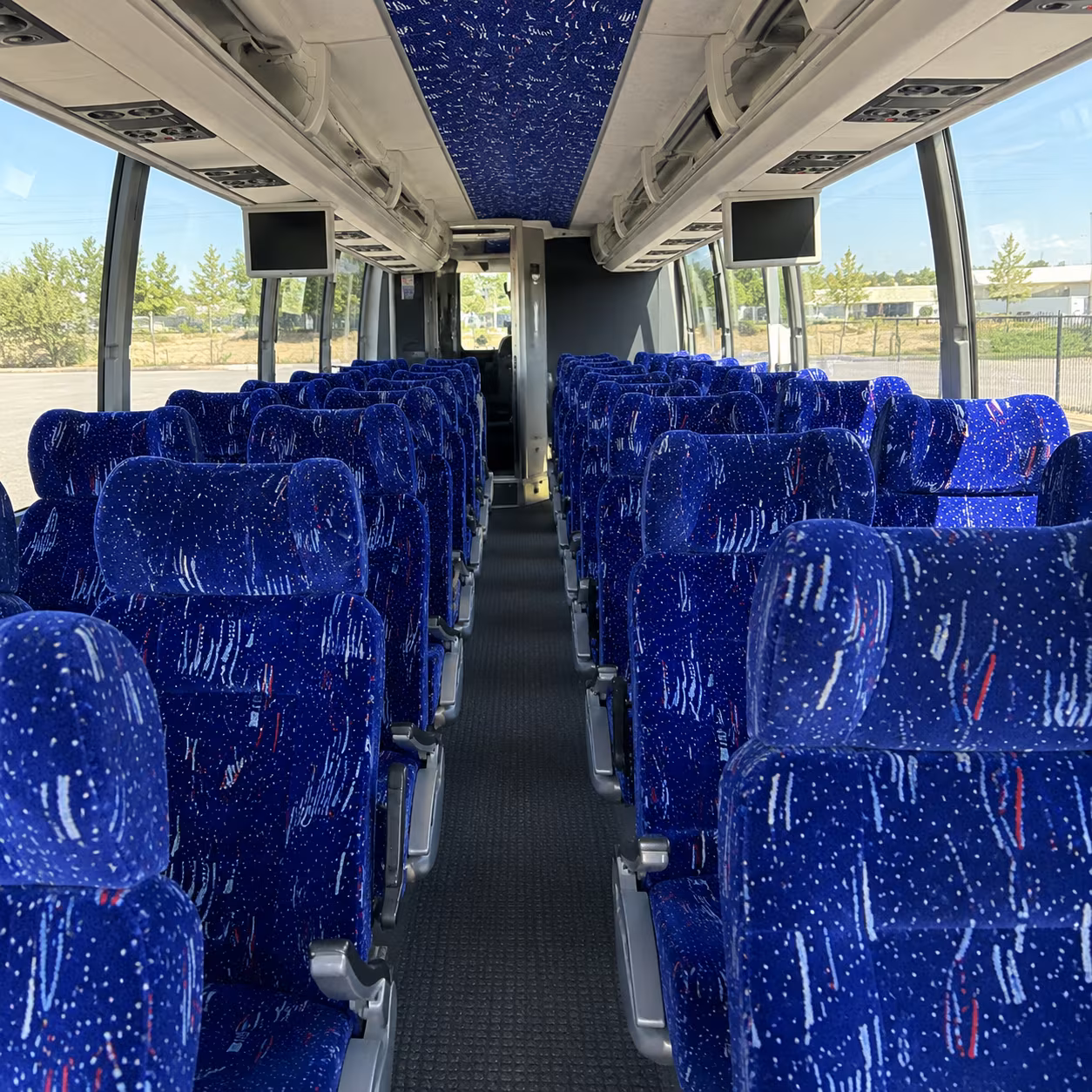 baltimore 54 passenger charter bus interior