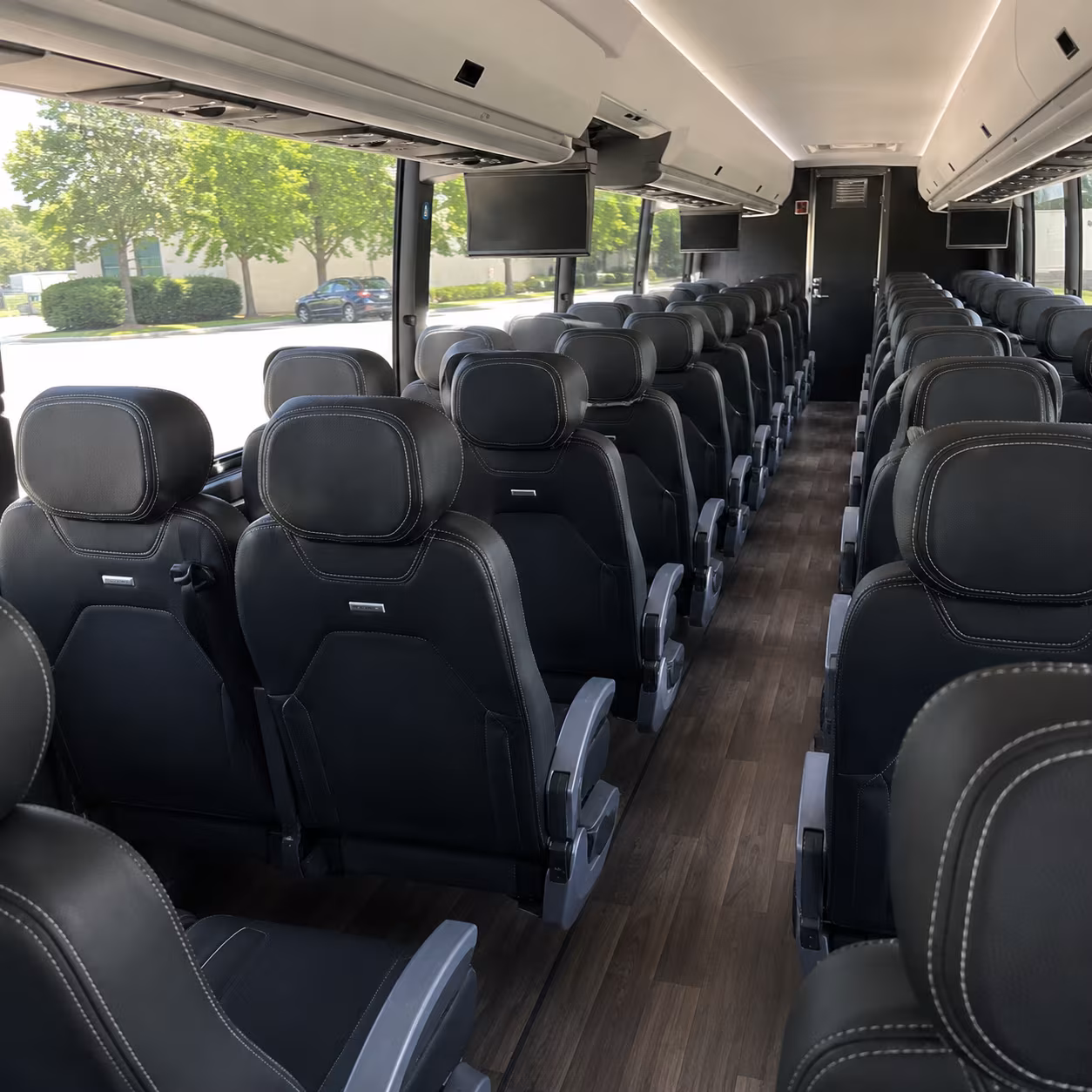 baltimore 56 passenger charter bus interior