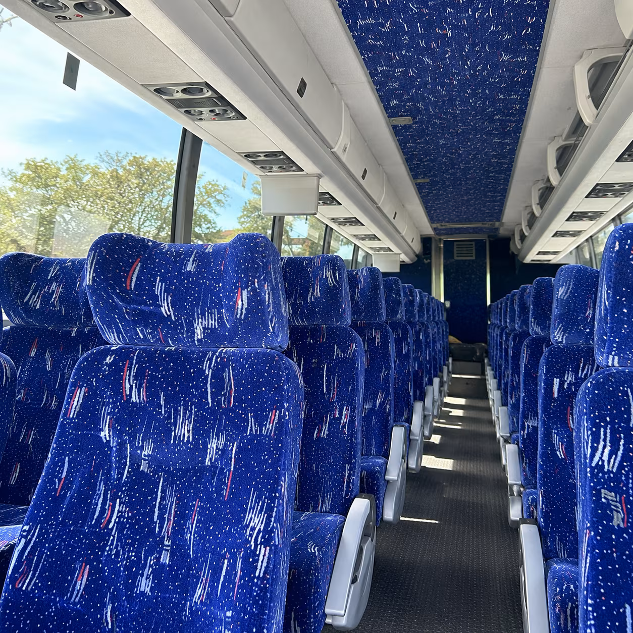 baltimore charter bus interior