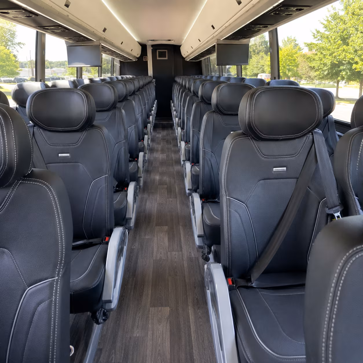 long distance charter buses for away games and multi city sports trips